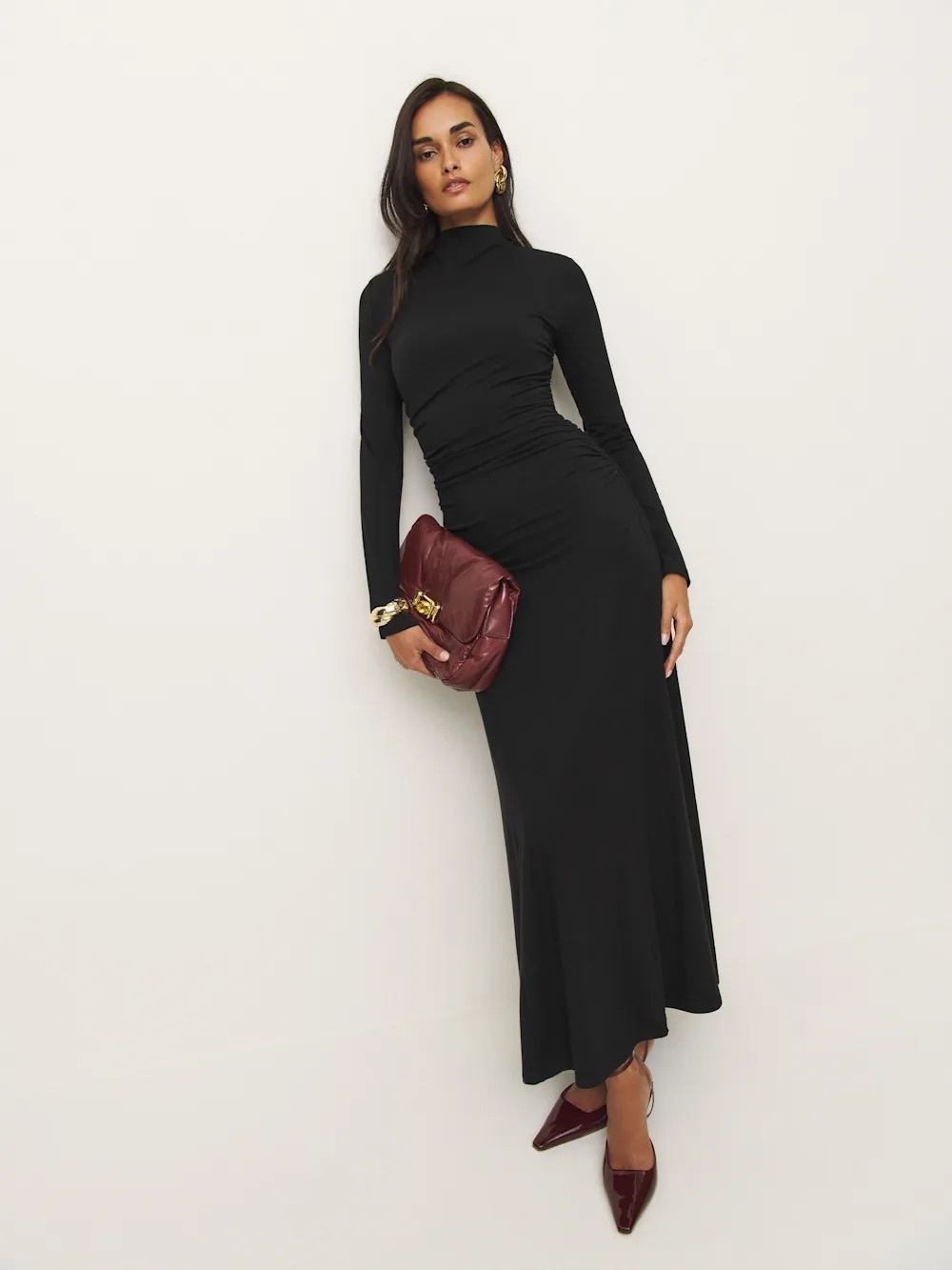 Reformation Nemy Knit Dress Black - Size M